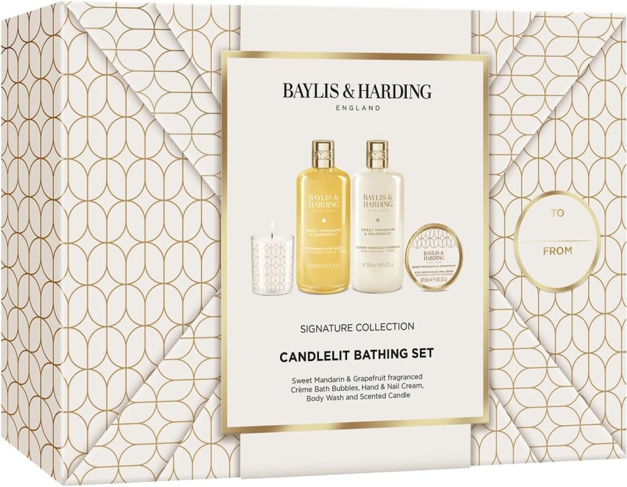 Baylis & Harding Sweet Mandarin & Grapefruit Candle light Bapvörusett