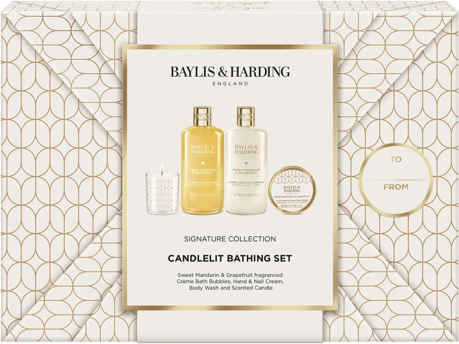 Baylis & Harding Sweet Mandarin & Grapefruit Candle light Bapvörusett