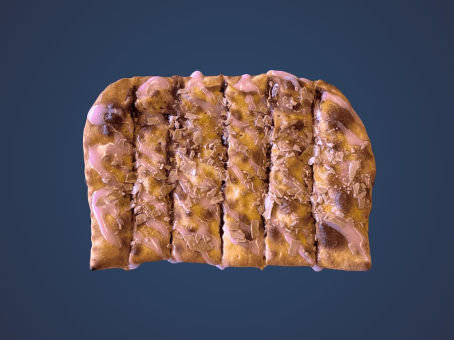 Chocolate–raspberry dessert