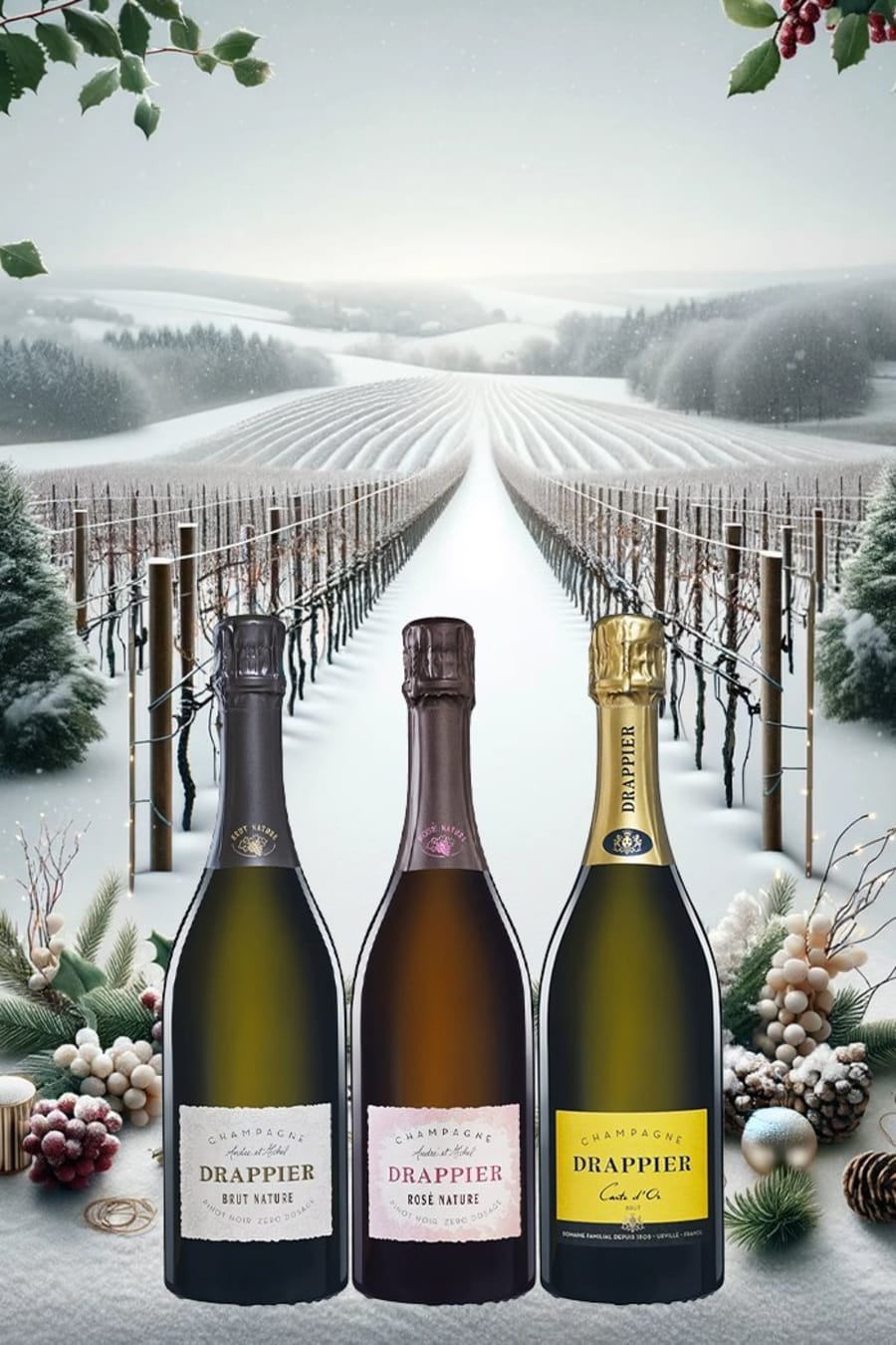 Drappier þrenna í gjafakassa