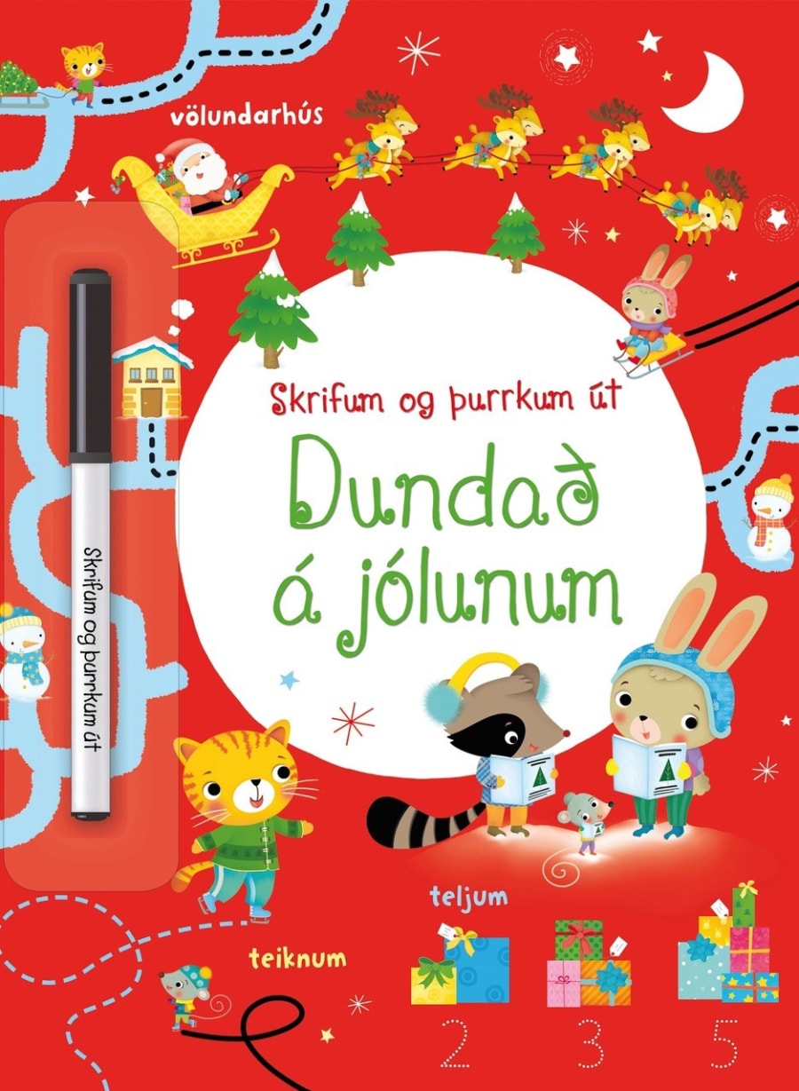 Dundað á jólunum - skrifum og þurrkum út