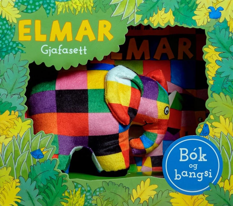 Elmar - bók og bangsi