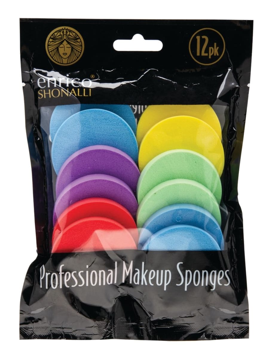 ENRICO SHONALLY sett með 12 mismunandi lituðum förðunar púðum 1 stk