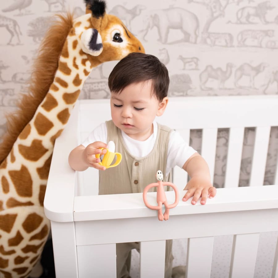 Gjafasett api og banani bleikur