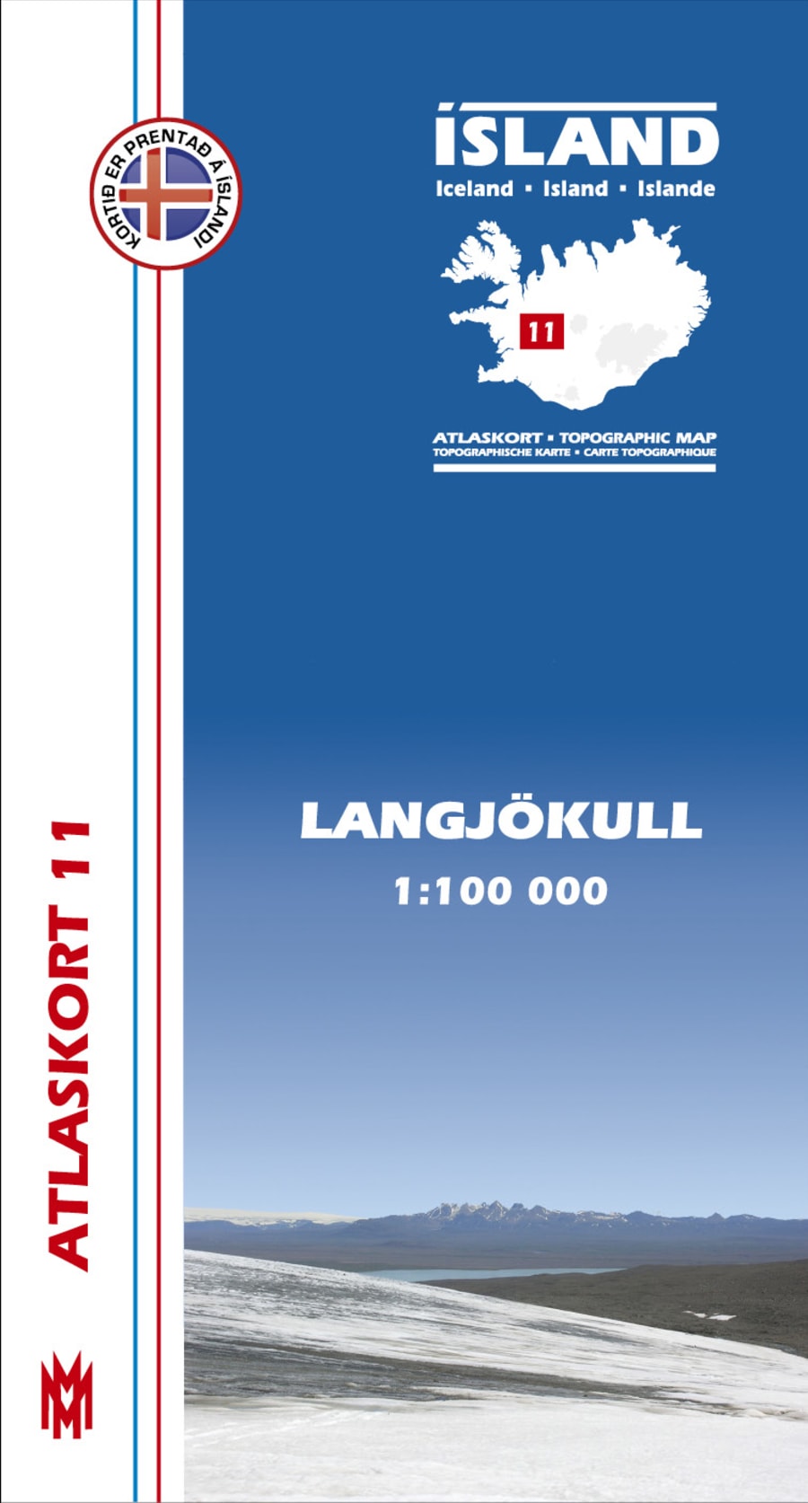 Langjökull 1:100 000 - Atlaskort 11