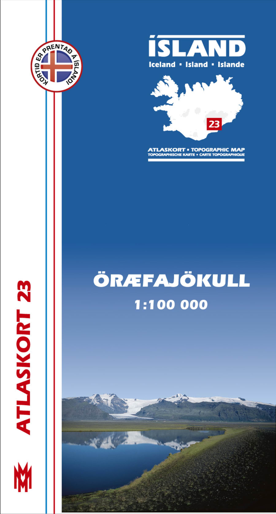 Öræfajökull 1:100 000 - Atlaskort 23