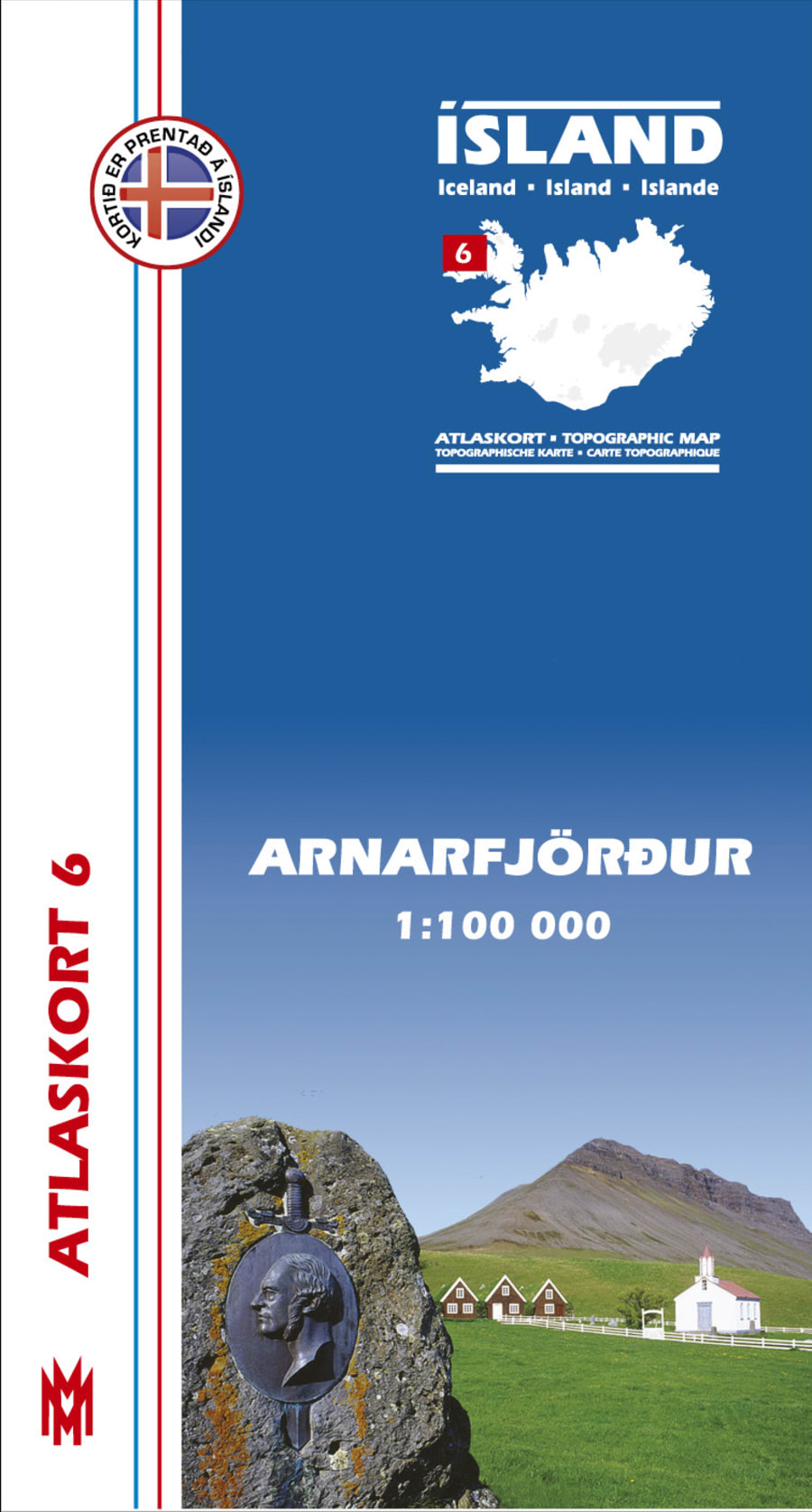 Arnarfjörður 1:100 000 - Atlaskort 6