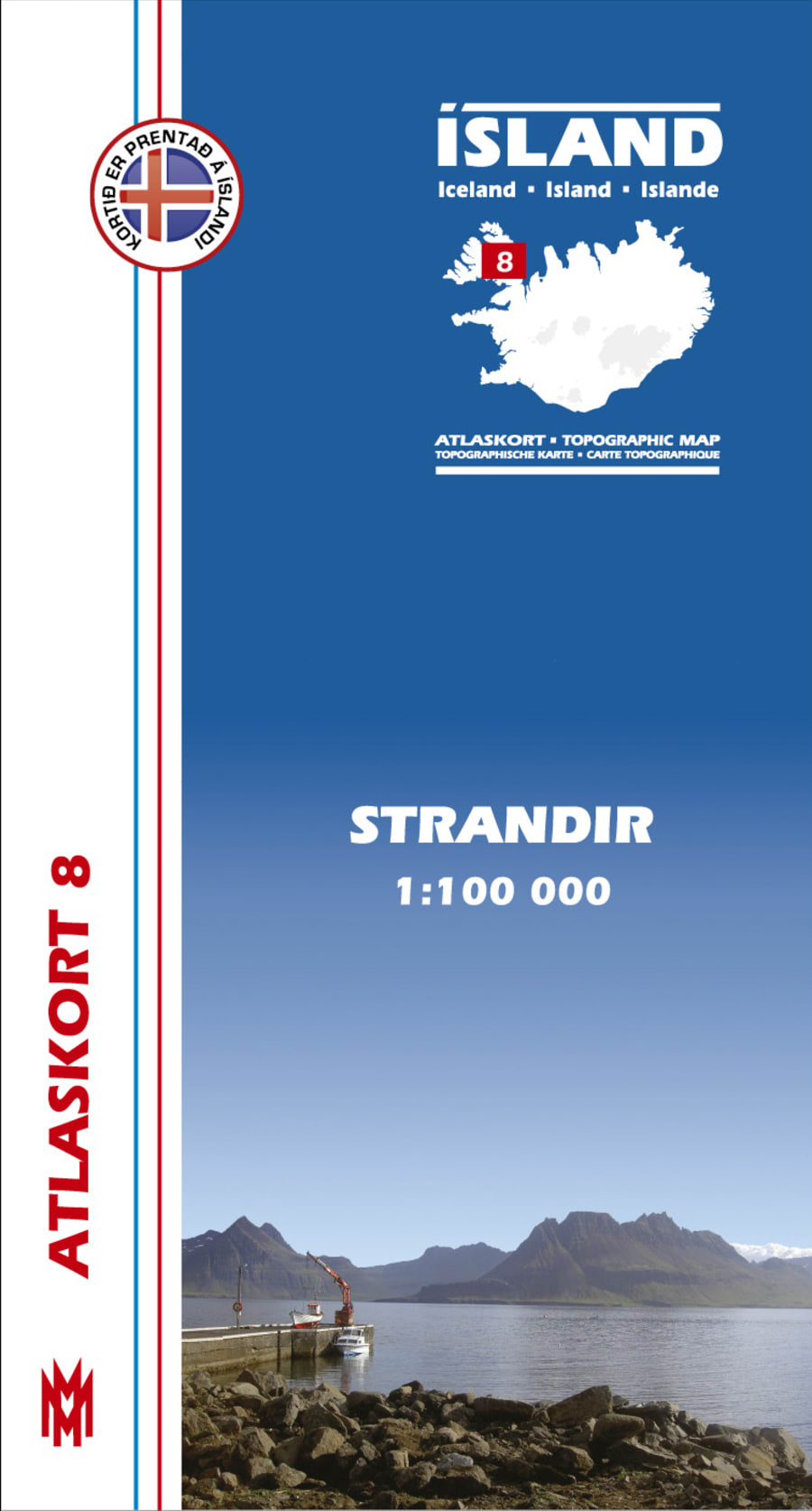 Strandir 1:100 000 - Atlaskort 8