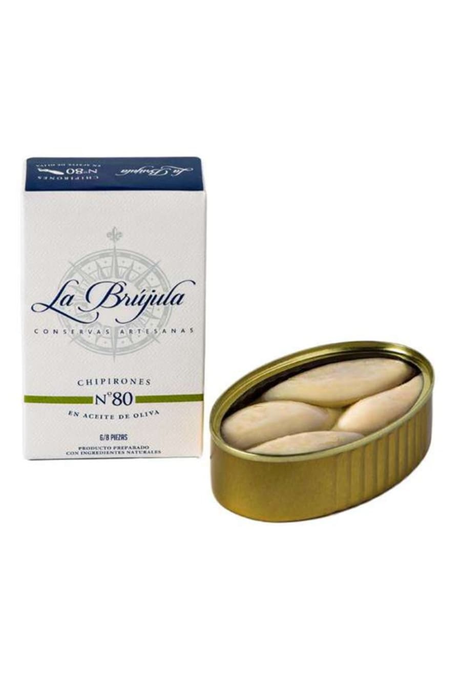 La Brújula Smokkfiskur í ólífuolíu - N°80