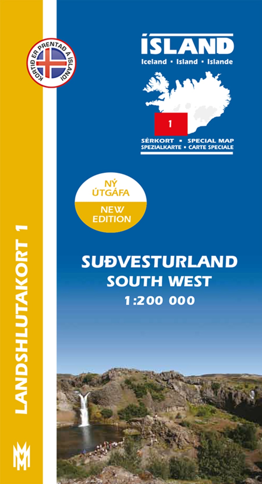 Suðvesturland 1:200 000: Landshlutakort 1