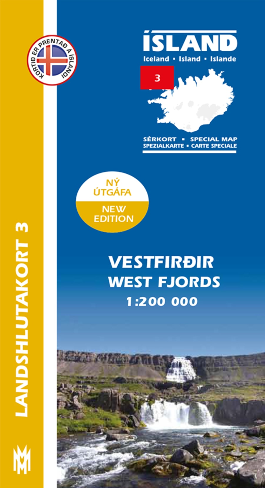 Vestfirðir 1:200 000: Landshlutakort 3