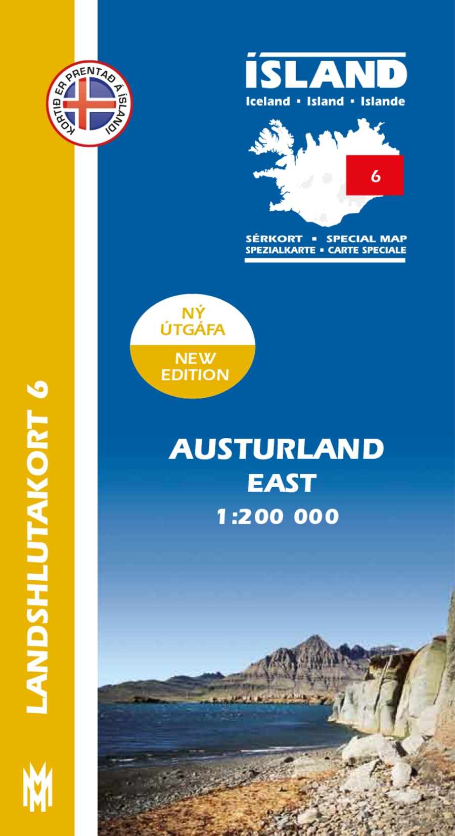 Austurland 1:200 000: Landshlutakort 6