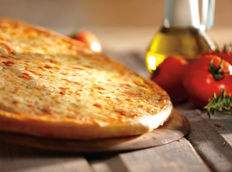 Ekta 12 tommu New York pizza hjá Sbarro 