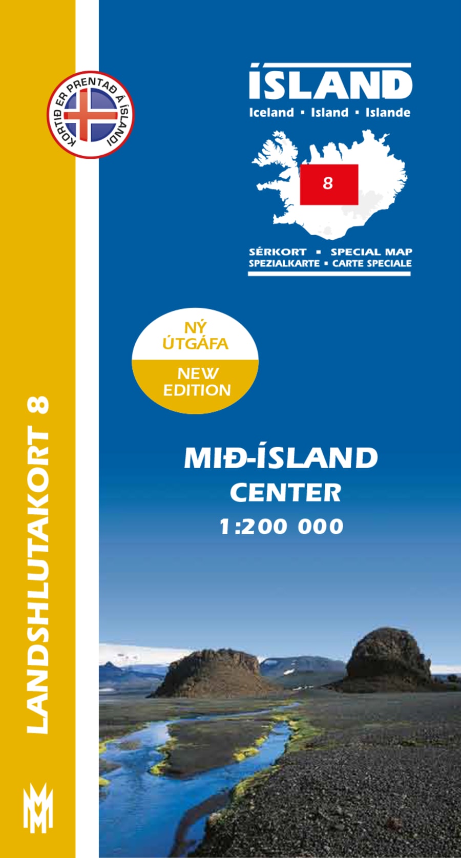 Mið-Ísland 1:200 000: Landshlutakort 8