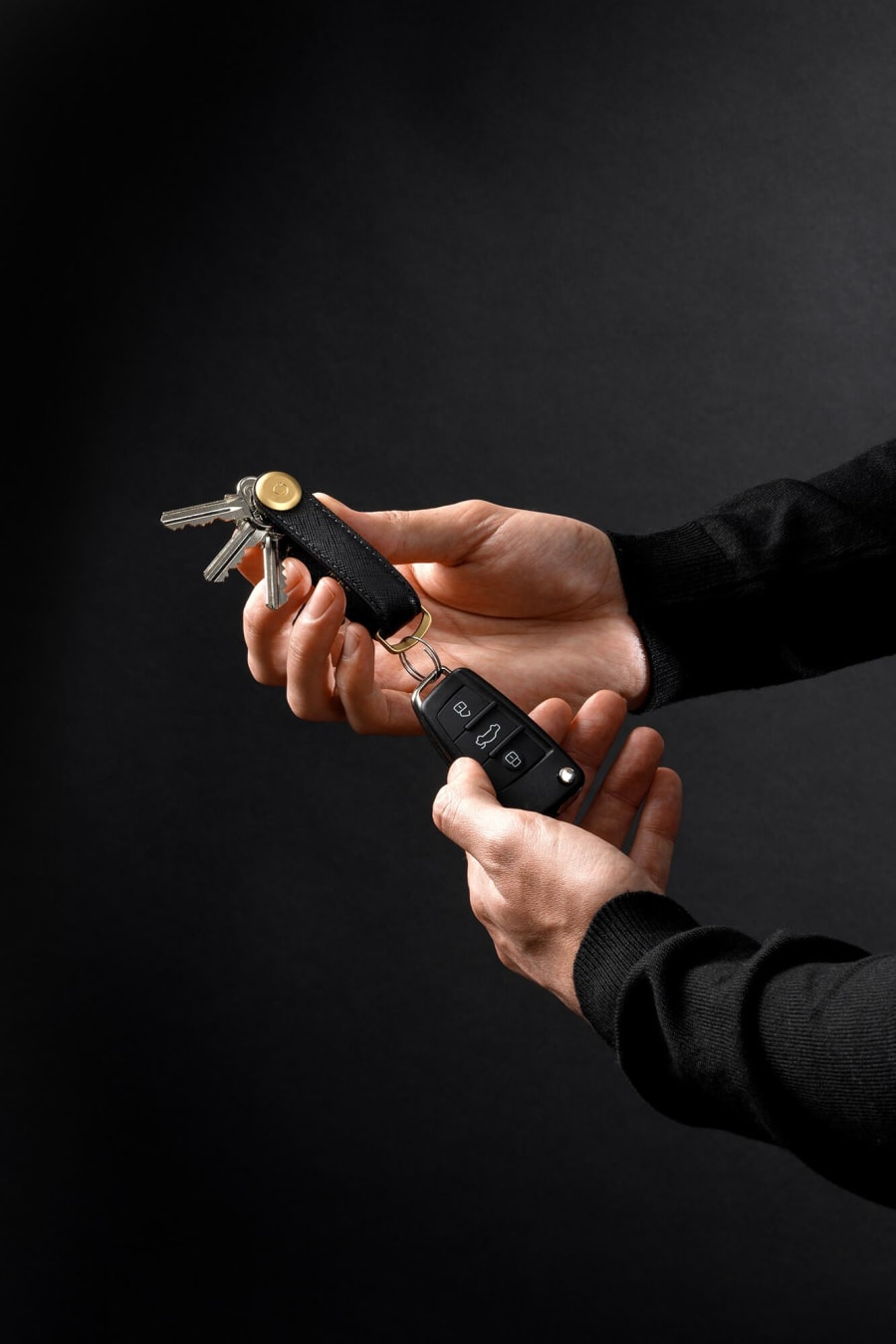 Orbitkey - Saffiano Leather Liquorice Black