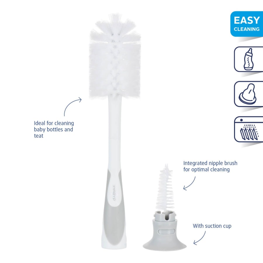 Pelaburstasett – grátt/hvítt