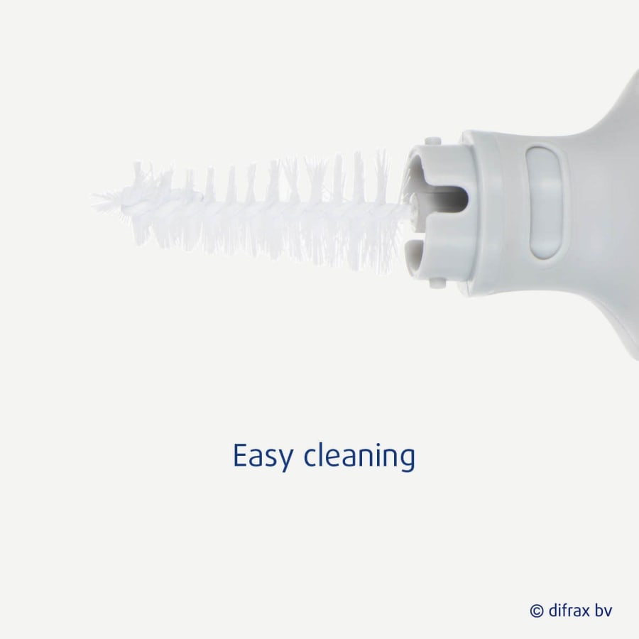 Pelaburstasett – grátt/hvítt