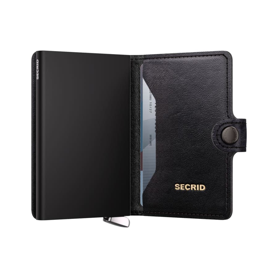 Secrid Miniwallet - Emboss Lines - Black