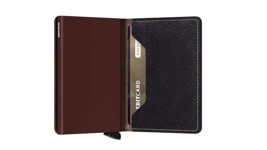 Secrid Slimwallet - Saffiano Brown