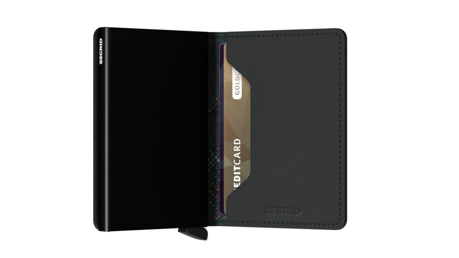 Secrid Slimwallet - Stitch Linea Black/Orange