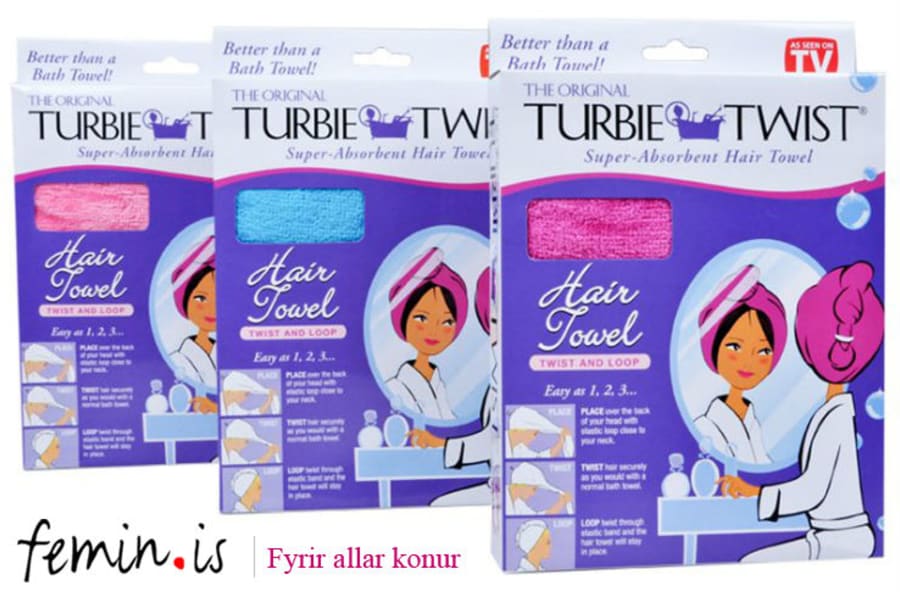 Femin.is - Turbie twist handklæðin einstöku