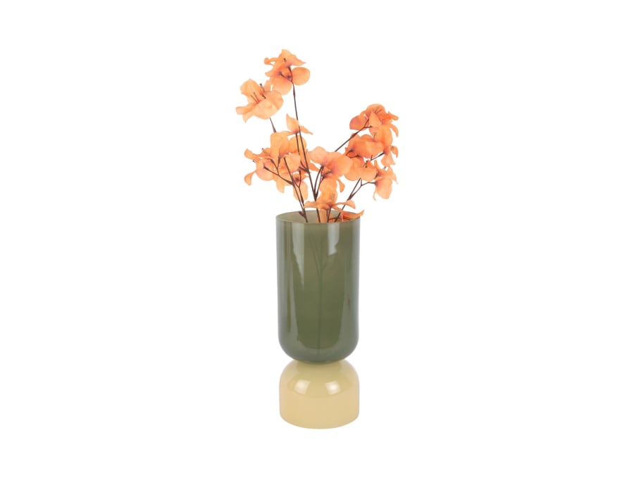 Vasi Large Jungle green w. soft yellow