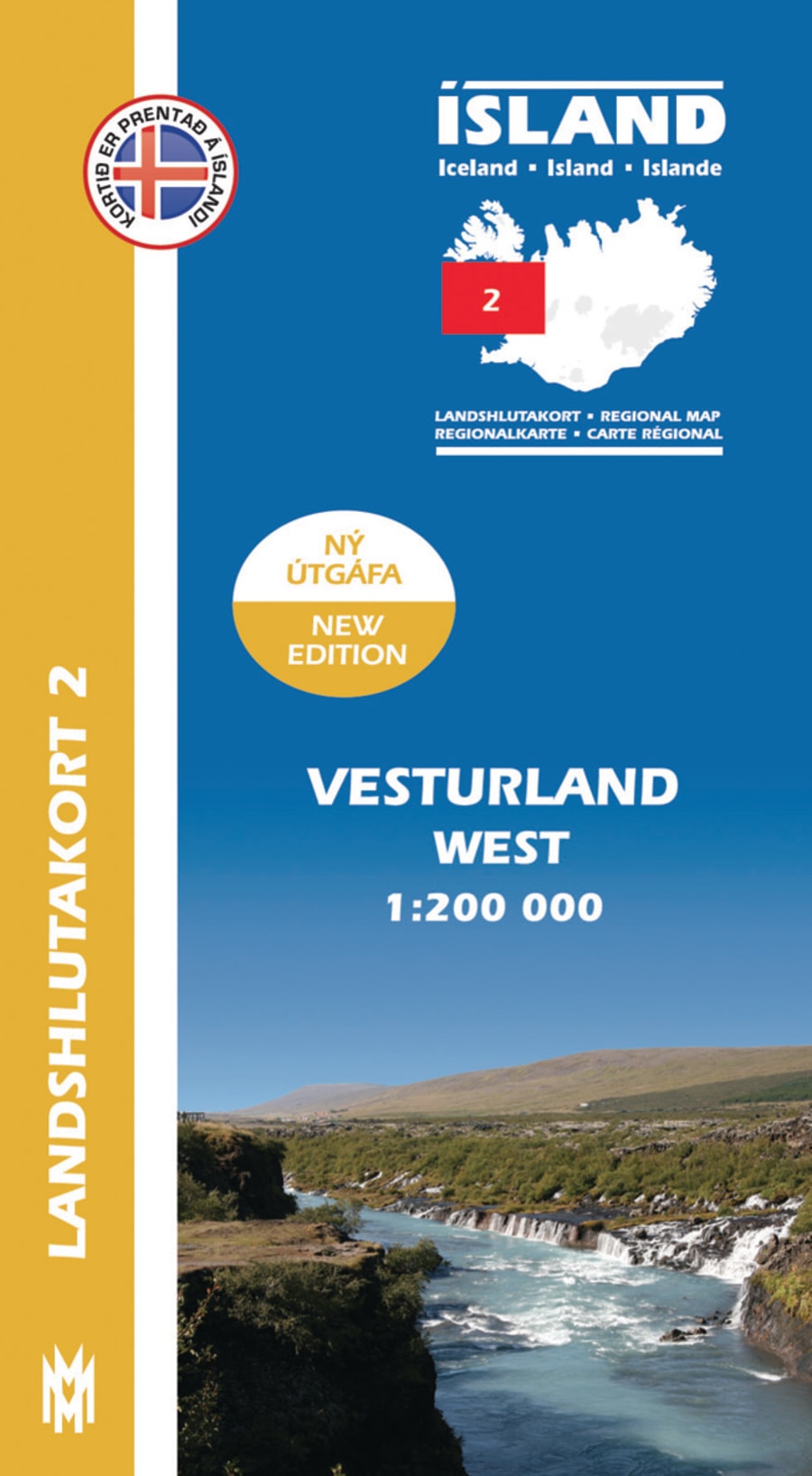 Vesturland 1:200 000: Landshlutakort 2